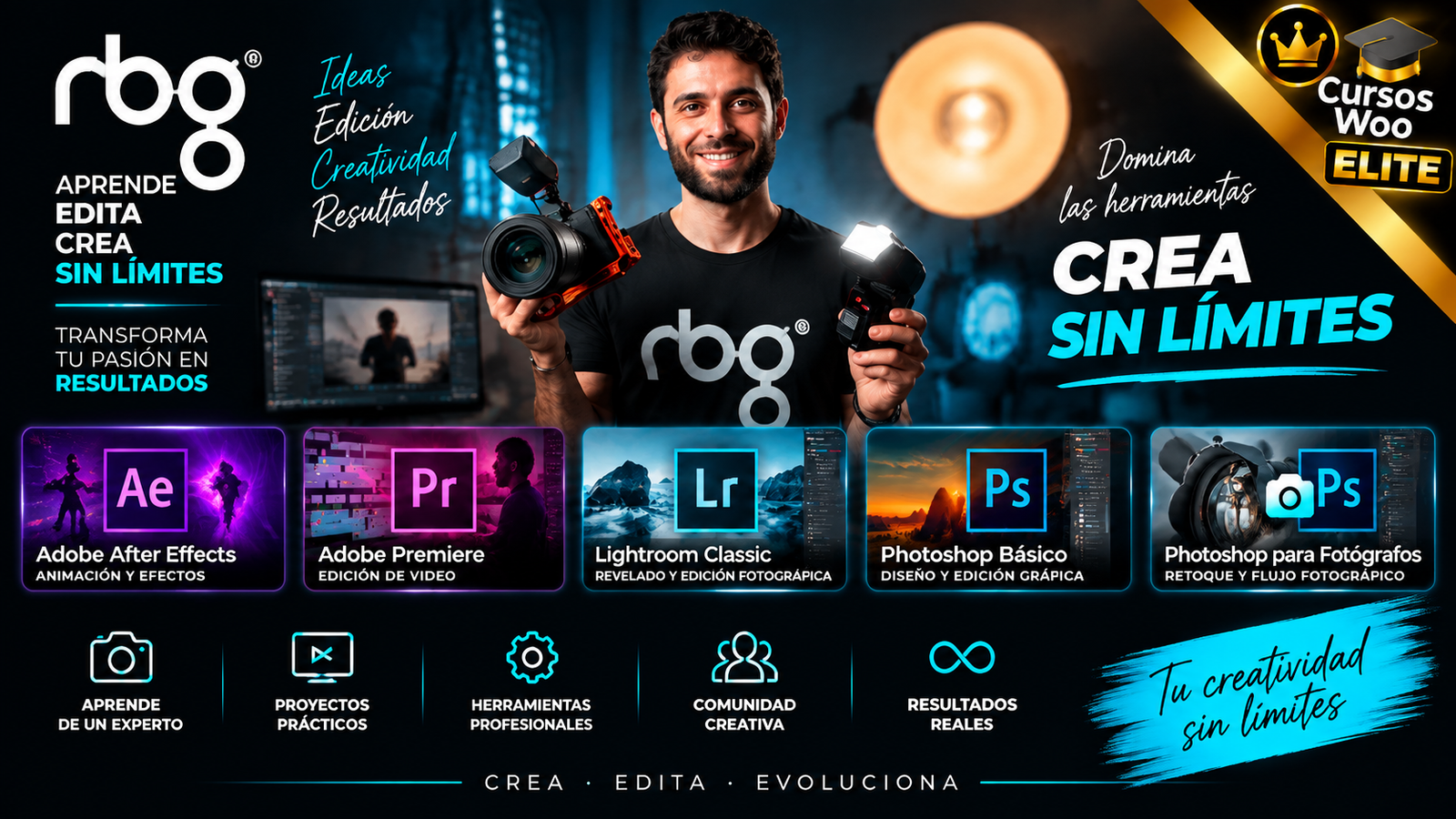 AFTER EFFECTS | PREMIERE | LIGHTROOM | PHOTOSHOP | RBG