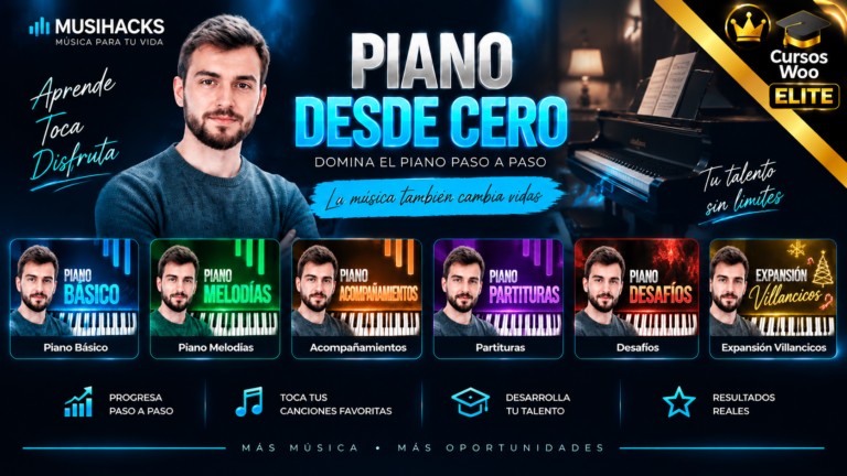 APRENDE PIANO BASICO – MELODIAS Y MAS | MUSIHACKS