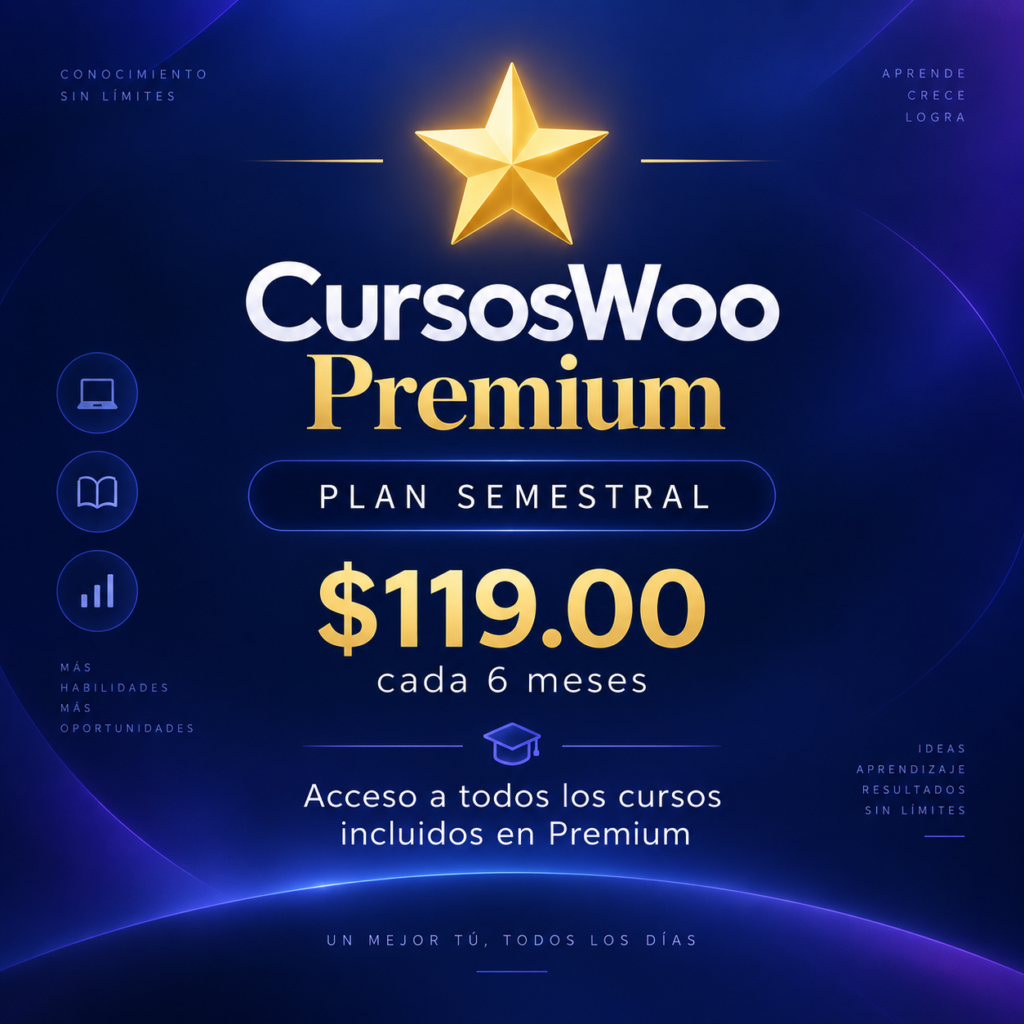 CursosWoo Premium Semestral