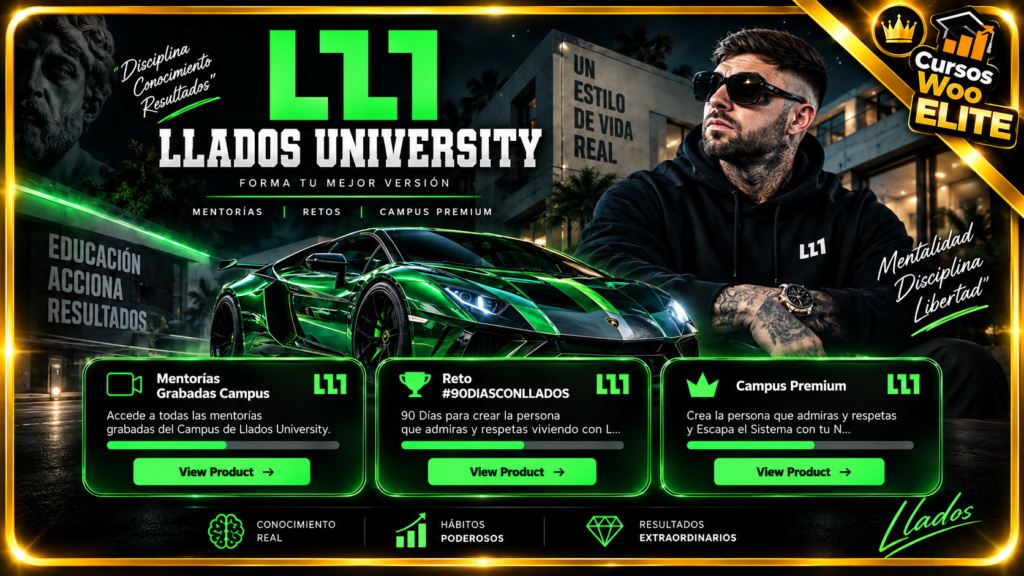 LLADOS UNIVERSITY | 3 CURSOS