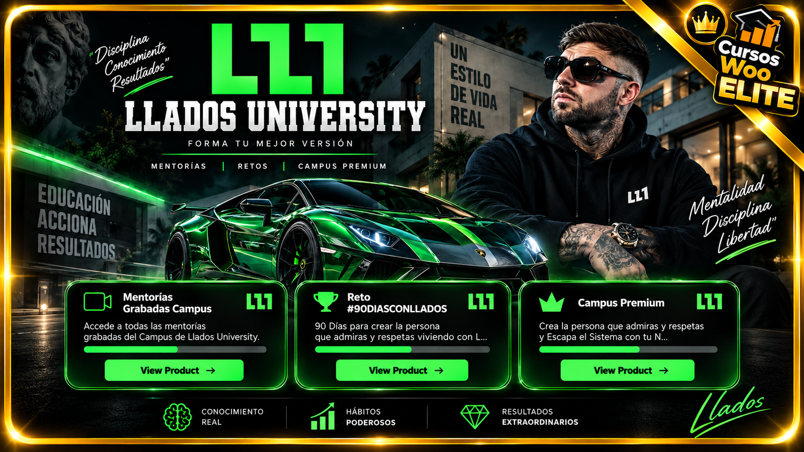 LLADOS UNIVERSITY | 3 CURSOS