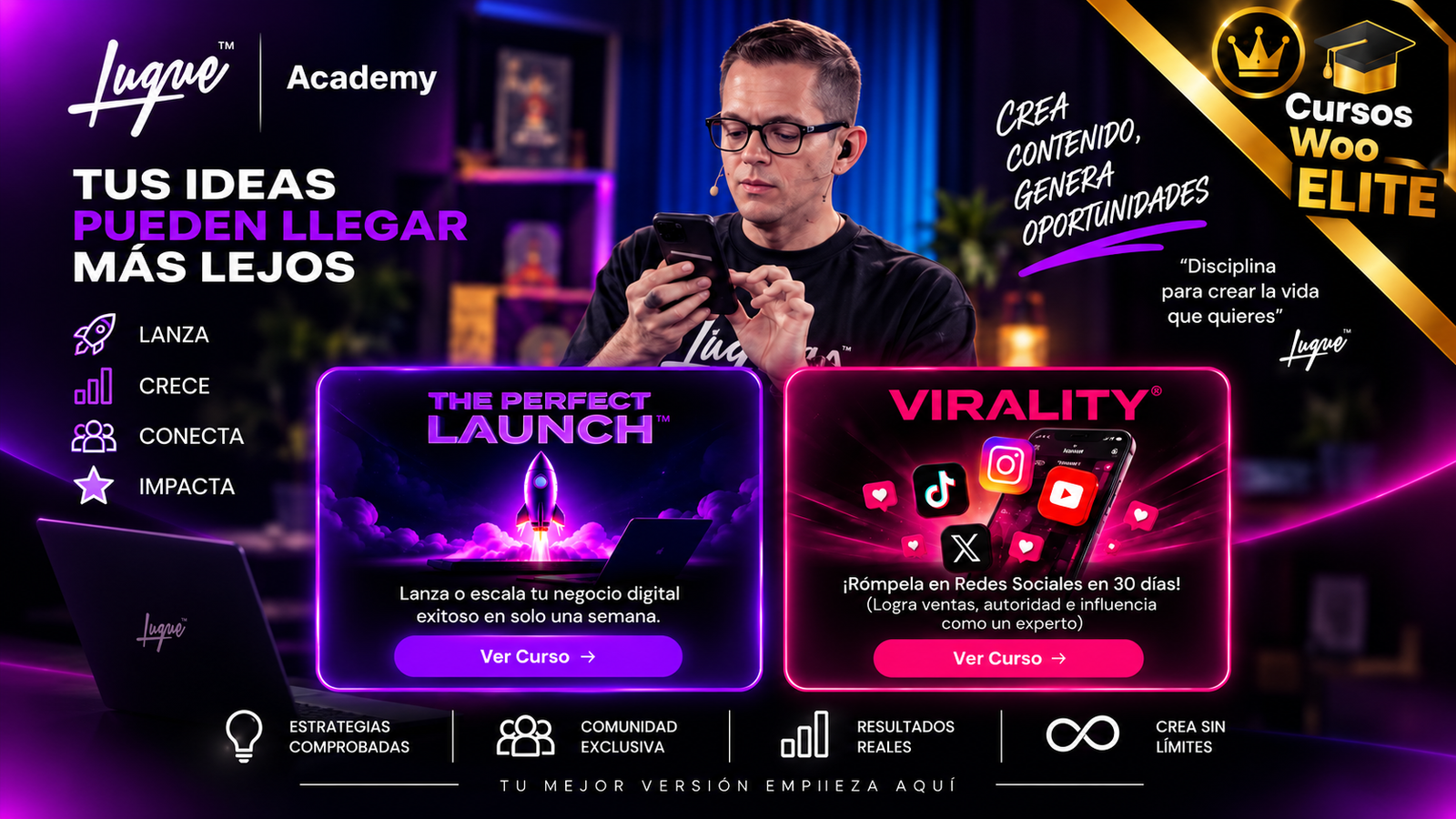 LUQUE ACADEMY | THE PERFECT LAUNCH|VIRALITY